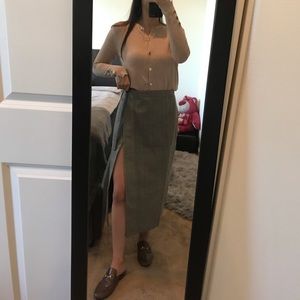 💛Tailored Plaid Split Pencil Skirt